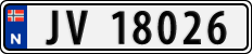 License plate of Norway, Cars