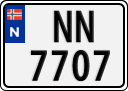 License plate of Norway, Trailers, motorcycles, special vehicles