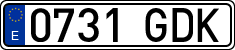 License plates of Spain, Ordinary (2000)