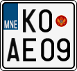 License plate of Montenegro, Motorcycles
