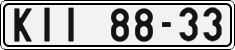 License plate of the Czech Republic, Cars (1960)