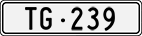 License plate of Switzerland, Cars