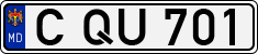 License plate of Moldova, Cars (1992)