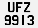License plate of the United Kingdom, Northern Ireland (1966)