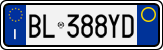 License plate of Italy, Cars (1994 year series)