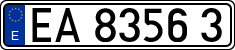 License plates of Spain, Official and military plates