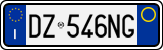 License plate of Italy, Cars (1994 year series)