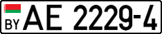 License plate Belarus, Trucks and buses (2004)