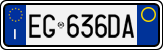 License plate of Italy, Cars (1994 year series)