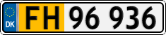 License plate of Denmark, Lower-taxed commercial vehicles