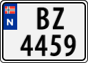 License plate of Norway, Trailers, motorcycles, special vehicles