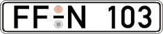 German license plate, Regular plates