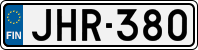 License plate of Finland, Cars