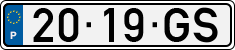 License plate of Portugal, Regular plates