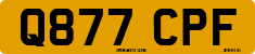 License plate of the United Kingdom, 1983 year system