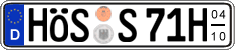 German license plate, Seasonal plates (Oldtimers)