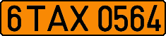 License plate Belarus, Taxi
