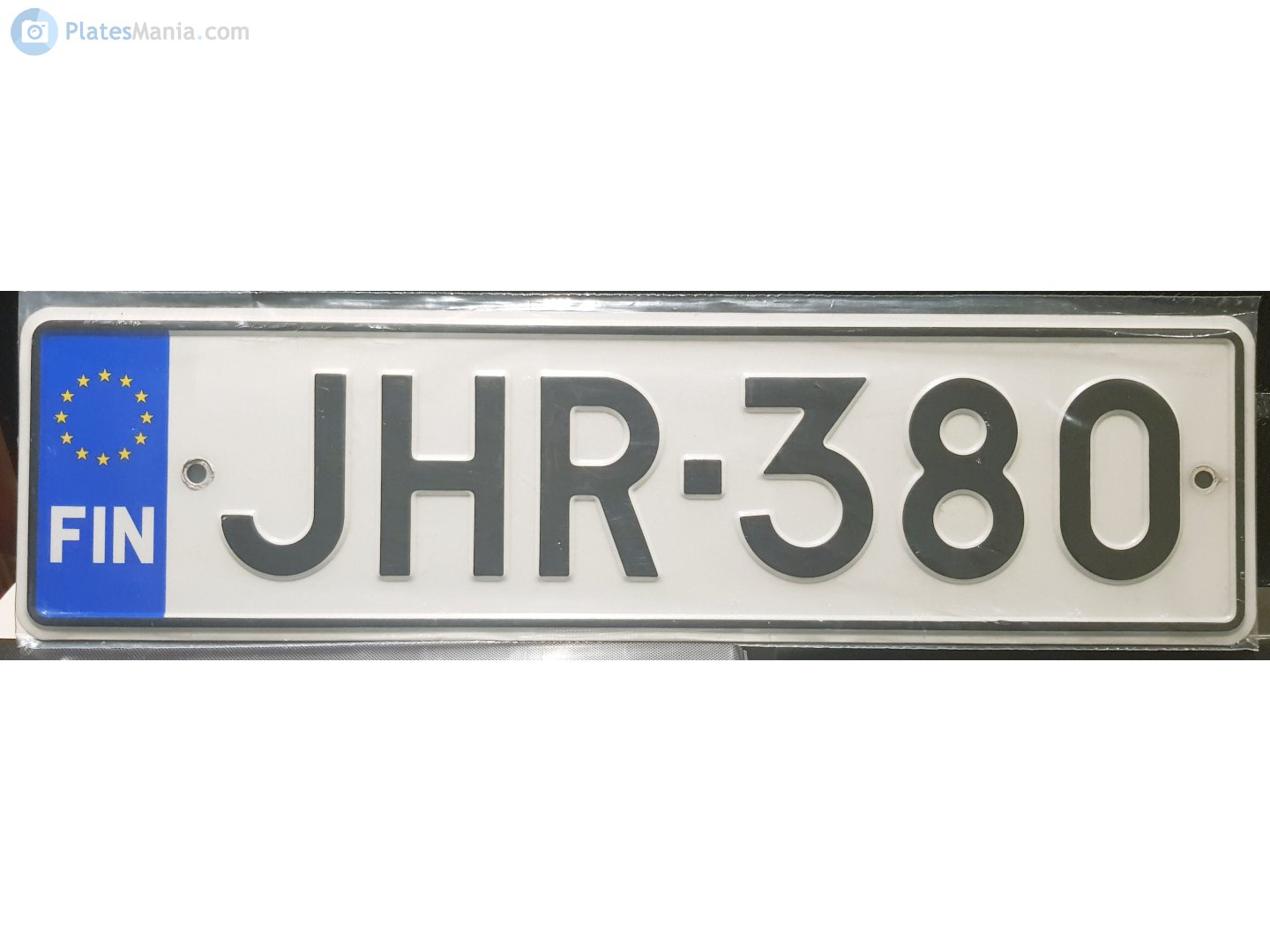 JHR-380, License plate without vehicle 