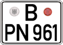 German license plate, Regular plates