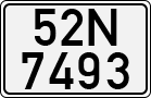 License plate of Vietnam, Cars