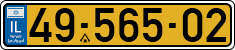 License plate of Israel, Regular plates