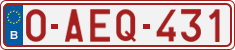 License plate of Belgium, Regular plates (2010)