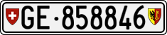 License plate of Switzerland, Cars