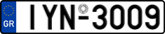 License plate of Greece, Cars