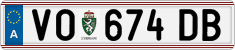 License plate of Austria, Regular plates