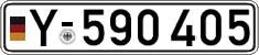 German license plate, Military