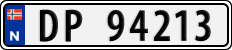 License plate of Norway, Cars