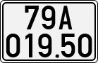 License plate of Vietnam, Cars