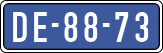 License plate of the Netherlands, Imported oldtimers (cars)