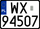 License plates of Poland, Regular car plates