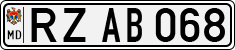 License plate of Moldova, Cars (1992)