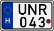 license plates of Hungary, Motorcycles (1990)