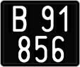 License plate of Austria, 1947 year system