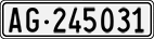 License plate of Switzerland, Cars