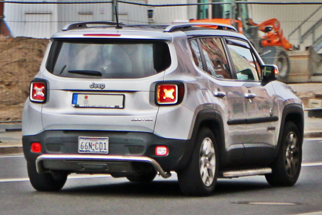 66N-CD1, License plate without vehicle 