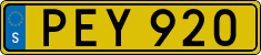 License plate of Sweden, Taxi