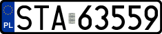 License plates of Poland, Regular car plates