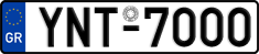 License plate of Greece, Cars