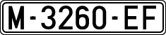 License plates of Spain, 1971 year series