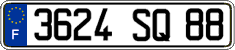 French license plate, FNI