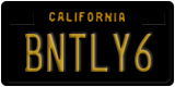 California, Vanity Plates