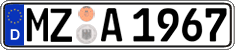 German license plate, Regular plates