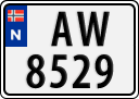 License plate of Norway, Trailers, motorcycles, special vehicles
