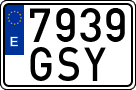 License plates of Spain, Ordinary (2000)
