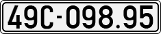 License plate of Vietnam, Cars