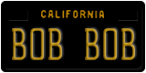 California, Vanity Plates